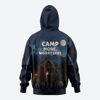 Raccoons Campfire Stay Cozy Stay Wild Hoodie Starry Night Forest Wildlife