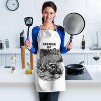 Raccoon I Am Not A Raccoon I Am A Trash Panda Apron Funny Animal Meme Grayscale Sketch Illustration