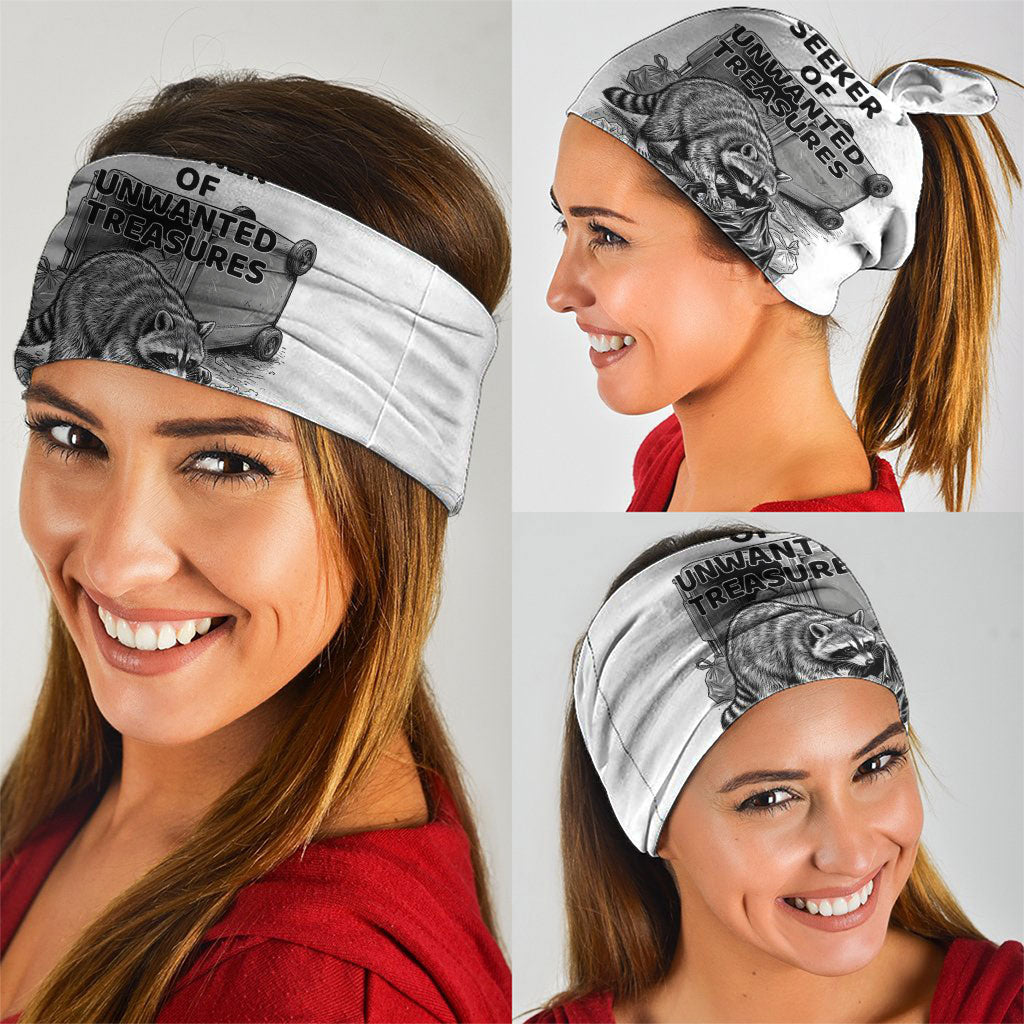 Raccoon I Am Not A Raccoon I Am A Trash Panda Neck Gaiter Funny Animal Meme Grayscale Sketch Illustration