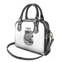Raccoon I Am Not A Raccoon I Am A Trash Panda Shoulder Handbag Funny Animal Meme Grayscale Sketch Illustration