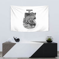 Raccoon I Am Not A Raccoon I Am A Trash Panda Tapestry Funny Animal Meme Grayscale Sketch Illustration