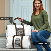 Raccoon I Am Not A Raccoon I Am A Trash Panda Travel Bag Funny Animal Meme Grayscale Sketch Illustration