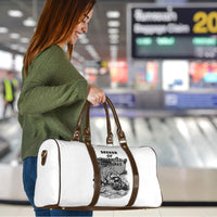 Raccoon I Am Not A Raccoon I Am A Trash Panda Travel Bag Funny Animal Meme Grayscale Sketch Illustration