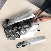 Raccoon I Am Not A Raccoon I Am A Trash Panda Umbrella Funny Animal Meme Grayscale Sketch Illustration