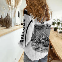 Raccoon I Am Not A Raccoon I Am A Trash Panda Women Casual Shirt Funny Animal Meme Grayscale Sketch Illustration