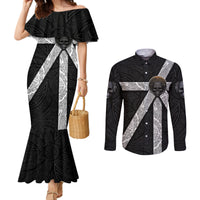 hell-pattern-skull-couples-matching-mermaid-dress-and-long-sleeve-button-shirts-im-not-rode-i-just-hace-the-balls-to-say-what-everyone-else-is-thinking