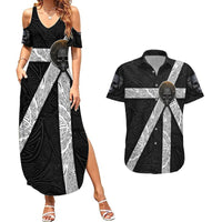 Hell Pattern Skull Couples Matching Summer Maxi Dress and Hawaiian Shirt I'm Not Rode I Just Hace The Balls To Say What Everyone Else is Thinking - Wonder Print Shop