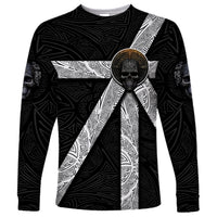 Hell Pattern Skull Long Sleeve Shirt I'm Not Rode I Just Hace The Balls To Say What Everyone Else is Thinking - Wonder Print Shop