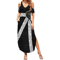 Hell Pattern Skull Summer Maxi Dress I'm Not Rode I Just Hace The Balls To Say What Everyone Else is Thinking - Wonder Print Shop