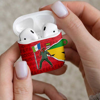 Autonomous Region of Principe Independence AirPods Case with 1995 Flag Design and Cultural Pattern - Wonder Print Shop