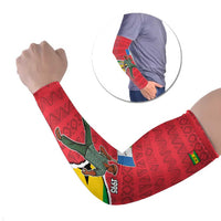 Autonomous Region of Principe Independence Arm Sleeves with 1995 Flag Design and Cultural Pattern - Wonder Print Shop