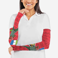 Autonomous Region of Principe Independence Arm Sleeves with 1995 Flag Design and Cultural Pattern - Wonder Print Shop