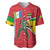 Autonomous Region of Principe Independence Baseball Jersey with 1995 Flag Design and Cultural Pattern - Wonder Print Shop