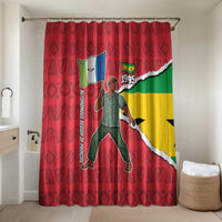 Autonomous Region of Principe Independence Bathroom Set with 1995 Flag Design and Cultural Pattern - Wonder Print Shop