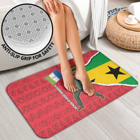 Autonomous Region of Principe Independence Bathroom Set with 1995 Flag Design and Cultural Pattern - Wonder Print Shop