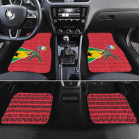 Autonomous Region of Principe Independence Car Mats with 1995 Flag Design and Cultural Pattern - Wonder Print Shop
