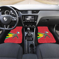 Autonomous Region of Principe Independence Car Mats with 1995 Flag Design and Cultural Pattern - Wonder Print Shop