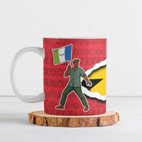 Autonomous Region of Principe Independence Ceramic Mug with 1995 Flag Design and Cultural Pattern - Wonder Print Shop