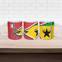 Autonomous Region of Principe Independence Ceramic Mug with 1995 Flag Design and Cultural Pattern - Wonder Print Shop