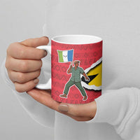 Autonomous Region of Principe Independence Ceramic Mug with 1995 Flag Design and Cultural Pattern - Wonder Print Shop