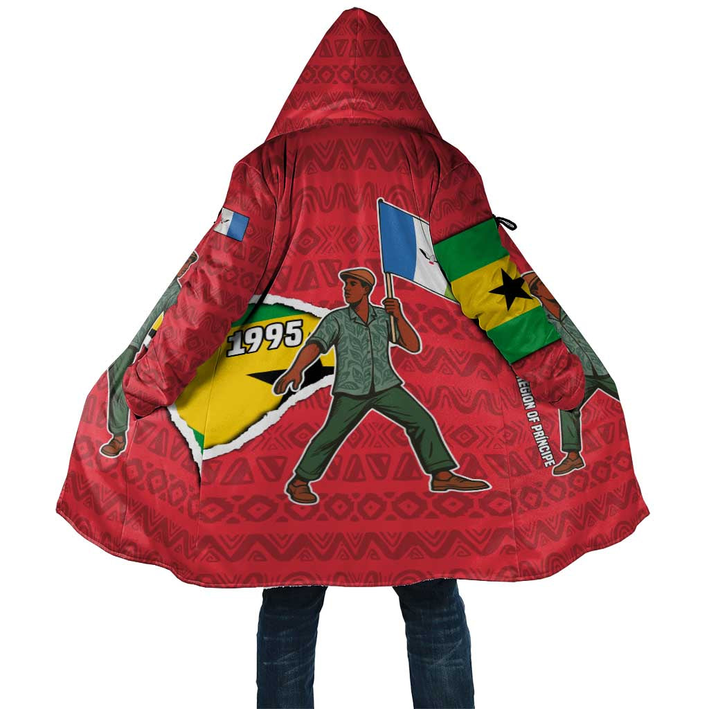 Autonomous Region of Principe Independence Cloak with 1995 Flag Design and Cultural Pattern - Wonder Print Shop