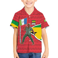 Autonomous Region of Principe Independence Family Matching Short Sleeve Bodycon Dress and Hawaiian Shirt with 1995 Flag Design and Cultural Pattern - Wonder Print Shop
