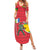 Autonomous Region of Principe Independence Family Matching Summer Maxi Dress and Hawaiian Shirt with 1995 Flag Design and Cultural Pattern - Wonder Print Shop