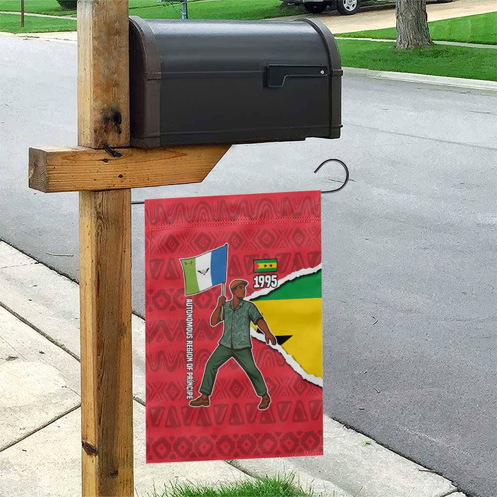 Autonomous Region of Principe Independence Garden Flag with 1995 Flag Design and Cultural Pattern - Wonder Print Shop