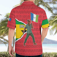 Autonomous Region of Principe Independence Hawaiian Shirt with 1995 Flag Design and Cultural Pattern - Wonder Print Shop
