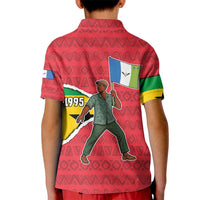 Autonomous Region of Principe Independence Kid Polo Shirt with 1995 Flag Design and Cultural Pattern - Wonder Print Shop