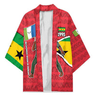 Autonomous Region of Principe Independence Kimono with 1995 Flag Design and Cultural Pattern - Wonder Print Shop