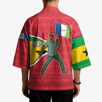 Autonomous Region of Principe Independence Kimono with 1995 Flag Design and Cultural Pattern - Wonder Print Shop