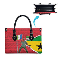 Autonomous Region of Principe Independence Leather Bag with 1995 Flag Design and Cultural Pattern - Wonder Print Shop