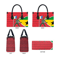 Autonomous Region of Principe Independence Leather Bag with 1995 Flag Design and Cultural Pattern - Wonder Print Shop