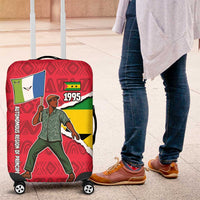 Autonomous Region of Principe Independence Luggage Cover with 1995 Flag Design and Cultural Pattern - Wonder Print Shop