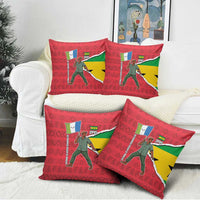 Autonomous Region of Principe Independence Pillow Cover with 1995 Flag Design and Cultural Pattern - Wonder Print Shop