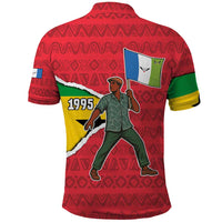 Autonomous Region of Principe Independence Polo Shirt with 1995 Flag Design and Cultural Pattern - Wonder Print Shop