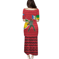 Autonomous Region of Principe Independence Puletasi with 1995 Flag Design and Cultural Pattern - Wonder Print Shop