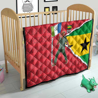 Autonomous Region of Principe Independence Quilt with 1995 Flag Design and Cultural Pattern - Wonder Print Shop