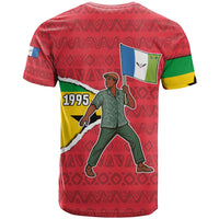 Autonomous Region of Principe Independence T Shirt with 1995 Flag Design and Cultural Pattern - Wonder Print Shop