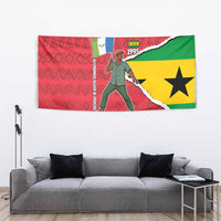 Autonomous Region of Principe Independence Tapestry with 1995 Flag Design and Cultural Pattern - Wonder Print Shop