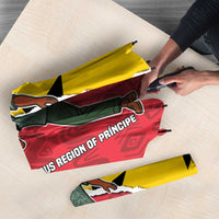 Autonomous Region of Principe Independence Umbrella with 1995 Flag Design and Cultural Pattern - Wonder Print Shop