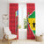 Autonomous Region of Principe Independence Window Curtain with 1995 Flag Design and Cultural Pattern - Wonder Print Shop