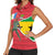 Autonomous Region of Principe Independence Women Sleeveless Polo Shirt with 1995 Flag Design and Cultural Pattern - Wonder Print Shop