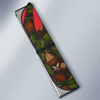 Principe Autonomous Region Auto Sun Shade with Parrot Cacao and 1995 Flag Design - Wonder Print Shop