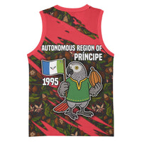 Principe Autonomous Region Basketball Jersey with Parrot Cacao and 1995 Flag Design - Wonder Print Shop