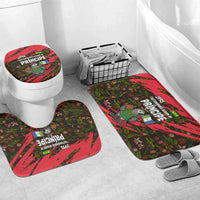 Principe Autonomous Region Bathroom Set with Parrot Cacao and 1995 Flag Design - Wonder Print Shop