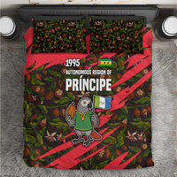 Principe Autonomous Region Bedding Set with Parrot Cacao and 1995 Flag Design - Wonder Print Shop