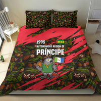 Principe Autonomous Region Bedding Set with Parrot Cacao and 1995 Flag Design - Wonder Print Shop
