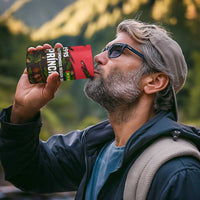 Principe Autonomous Region 4 in 1 Can Cooler Tumbler with Parrot Cacao and 1995 Flag Design - Wonder Print Shop